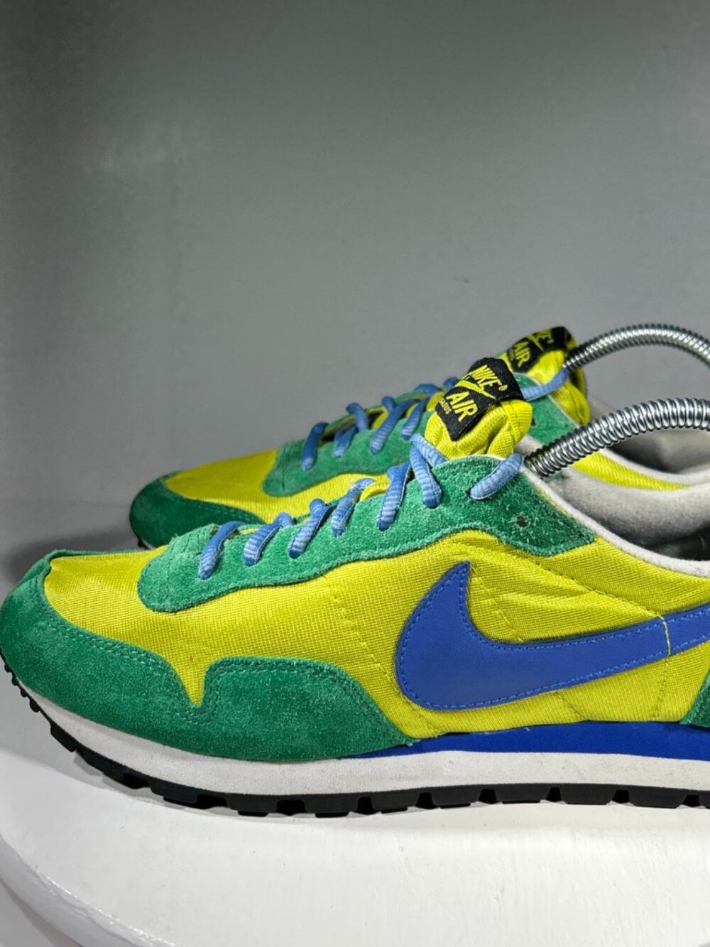 Nike Air Pegasus 83 Si Mens Shoes Sneakers Size 9.5 Green Yellow Blue Retro 2008